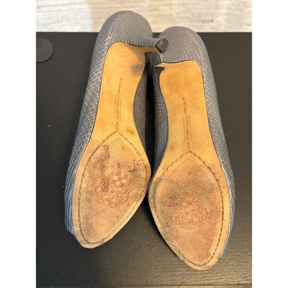 Vince Camuto Gray Peep Toe Heels - Picture 4 of 4